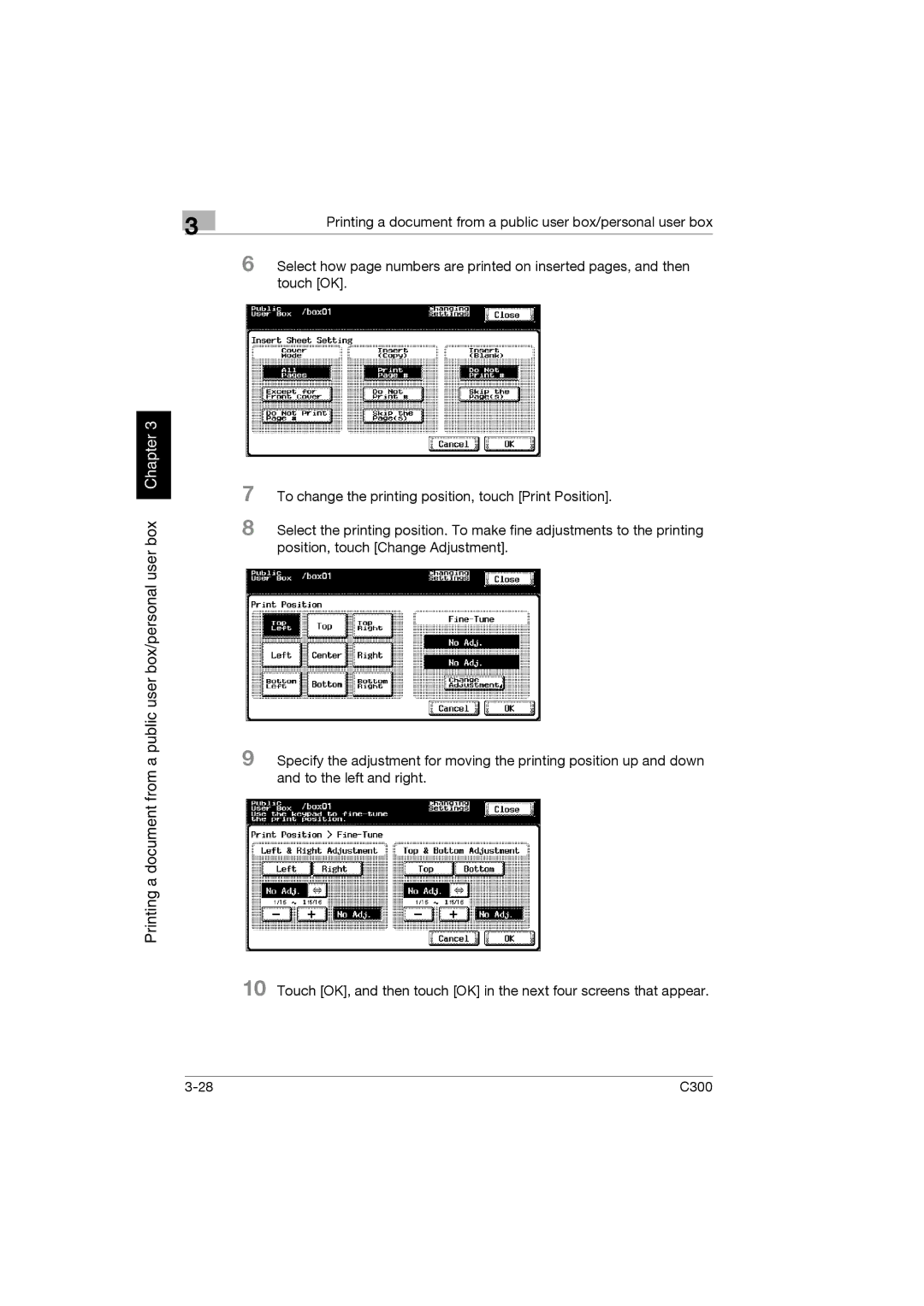 Konica Minolta bizhub C300 manual 