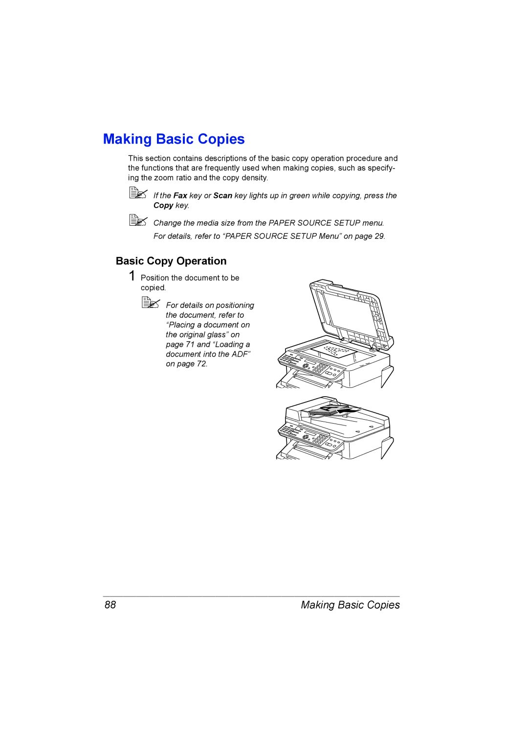 Konica Minolta C10 manual Making Basic Copies, Basic Copy Operation 