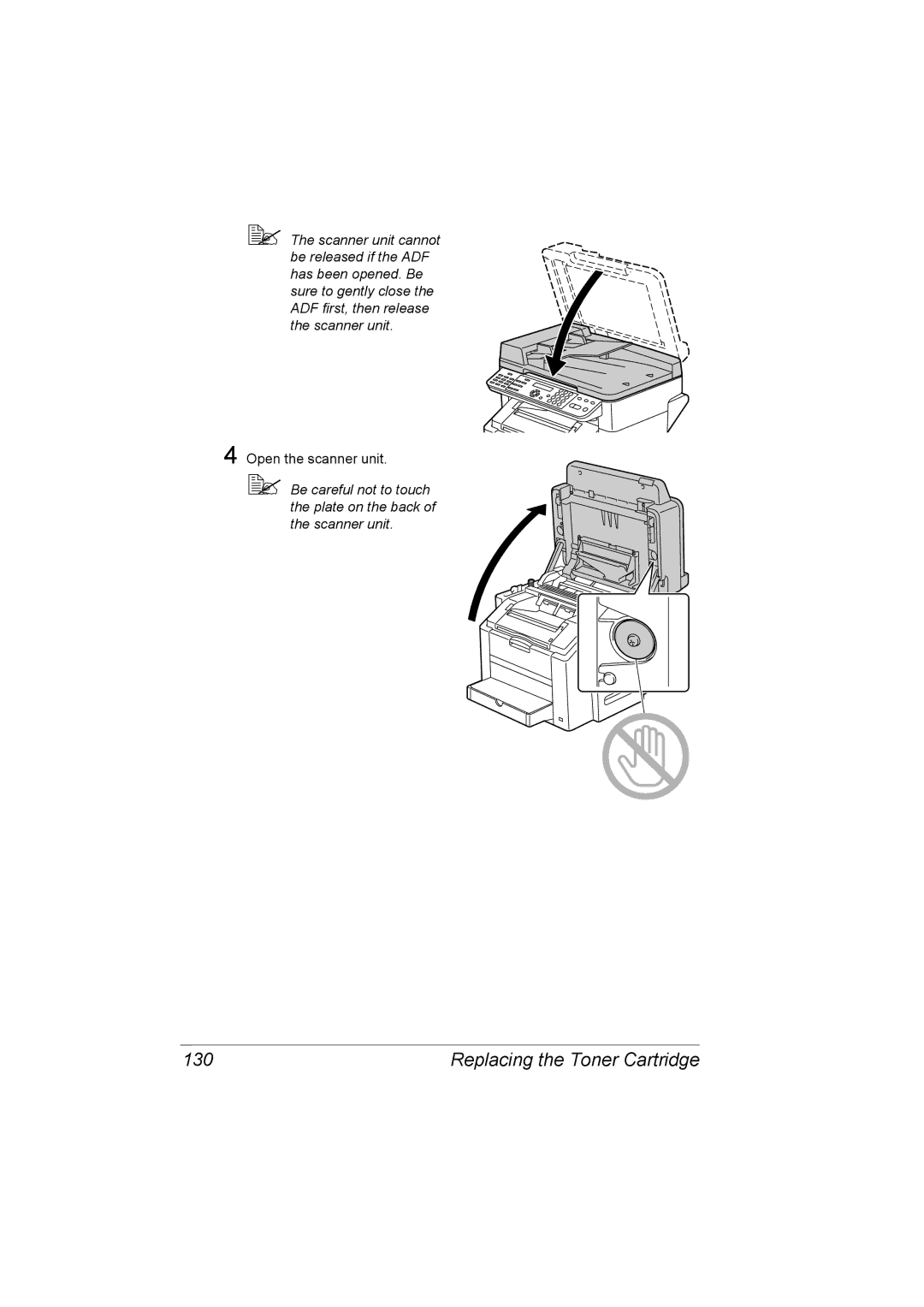 Konica Minolta C10 manual Replacing the Toner Cartridge 