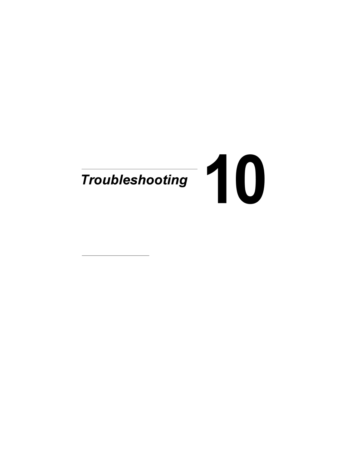 Konica Minolta C10 manual Troubleshooting 