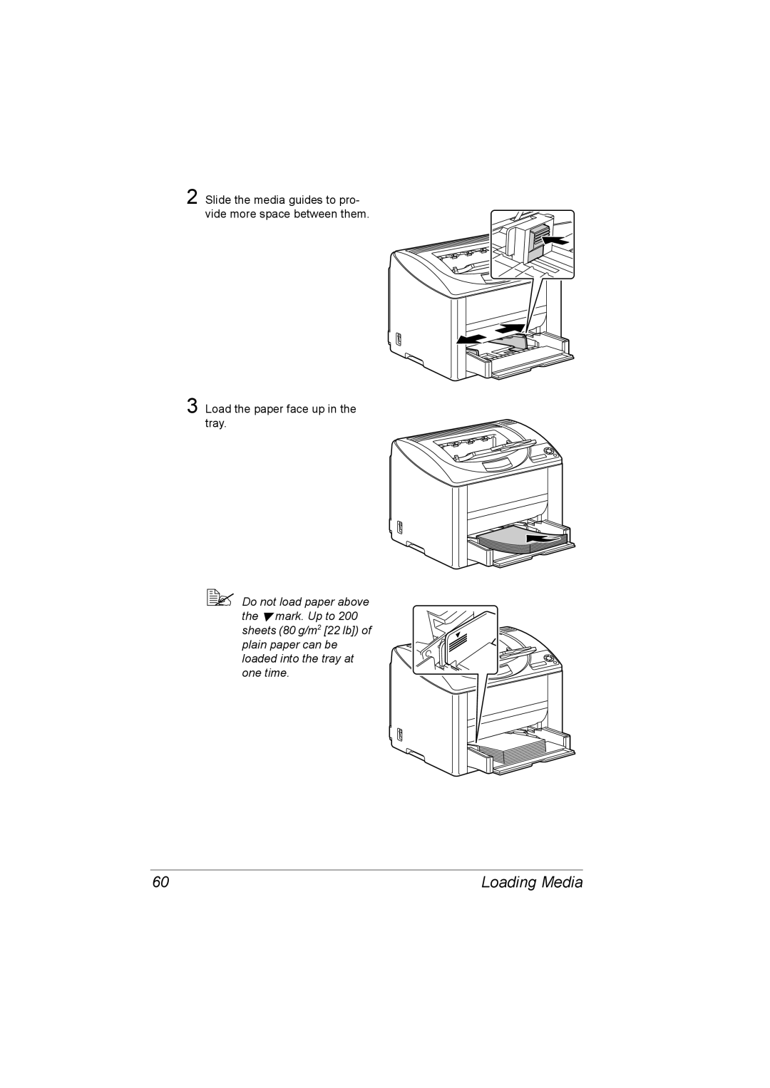 Konica Minolta C10P manual Loading Media 