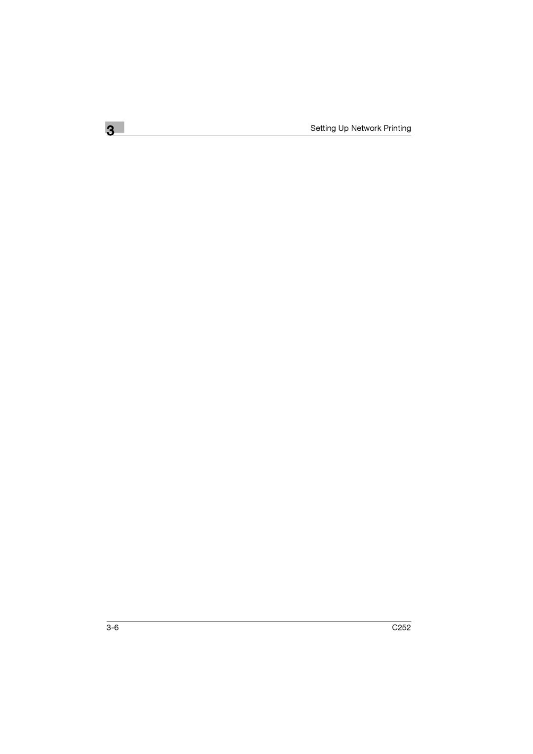 Konica Minolta C252 appendix Setting Up Network Printing 