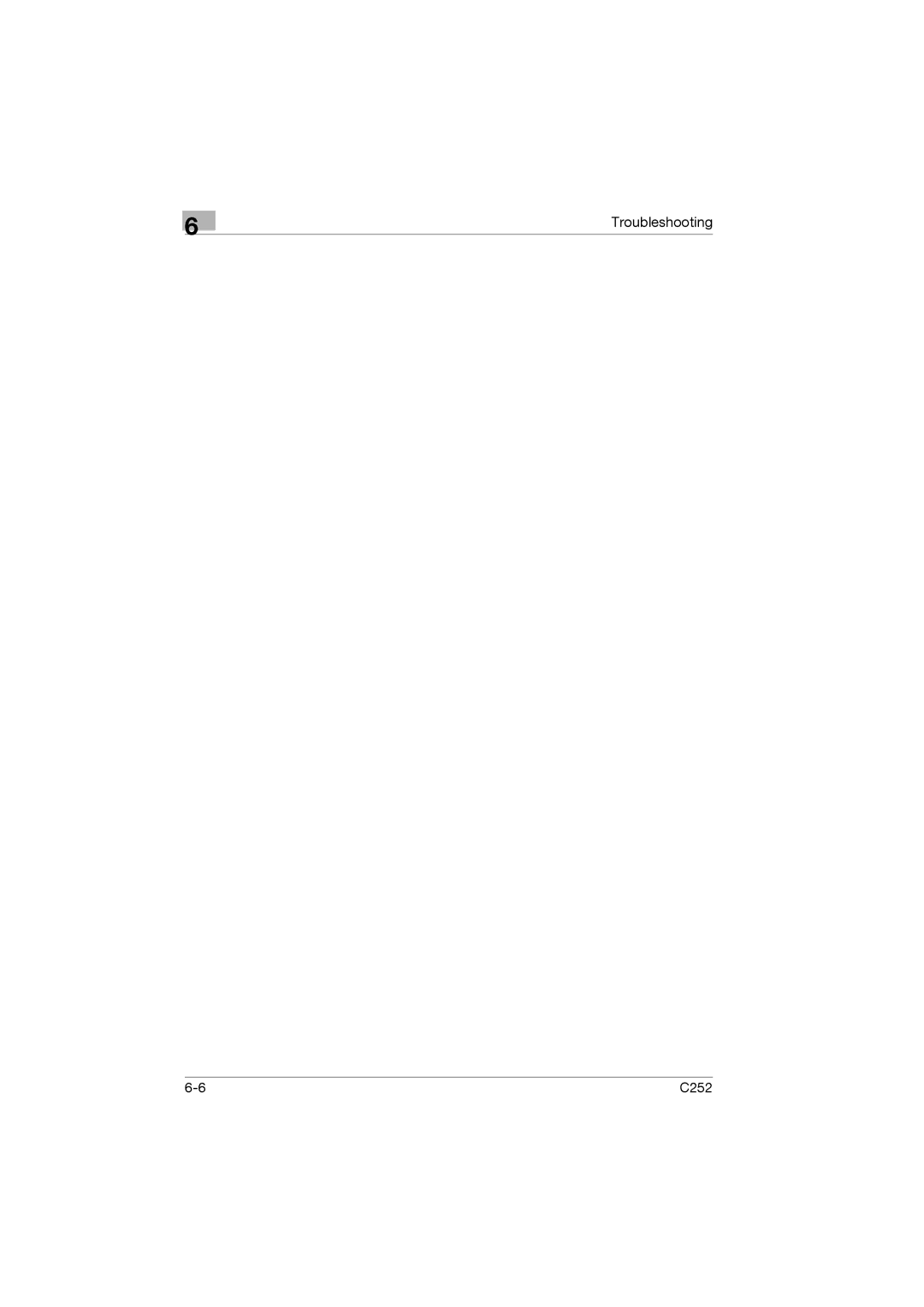 Konica Minolta C252 appendix Troubleshooting 