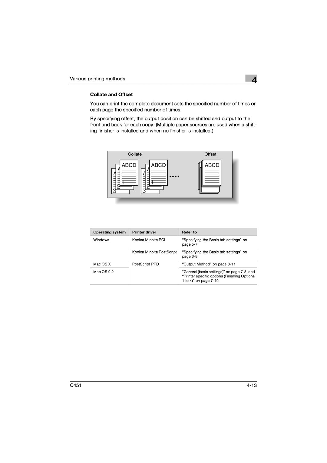 Konica Minolta C451 manual Abcd 