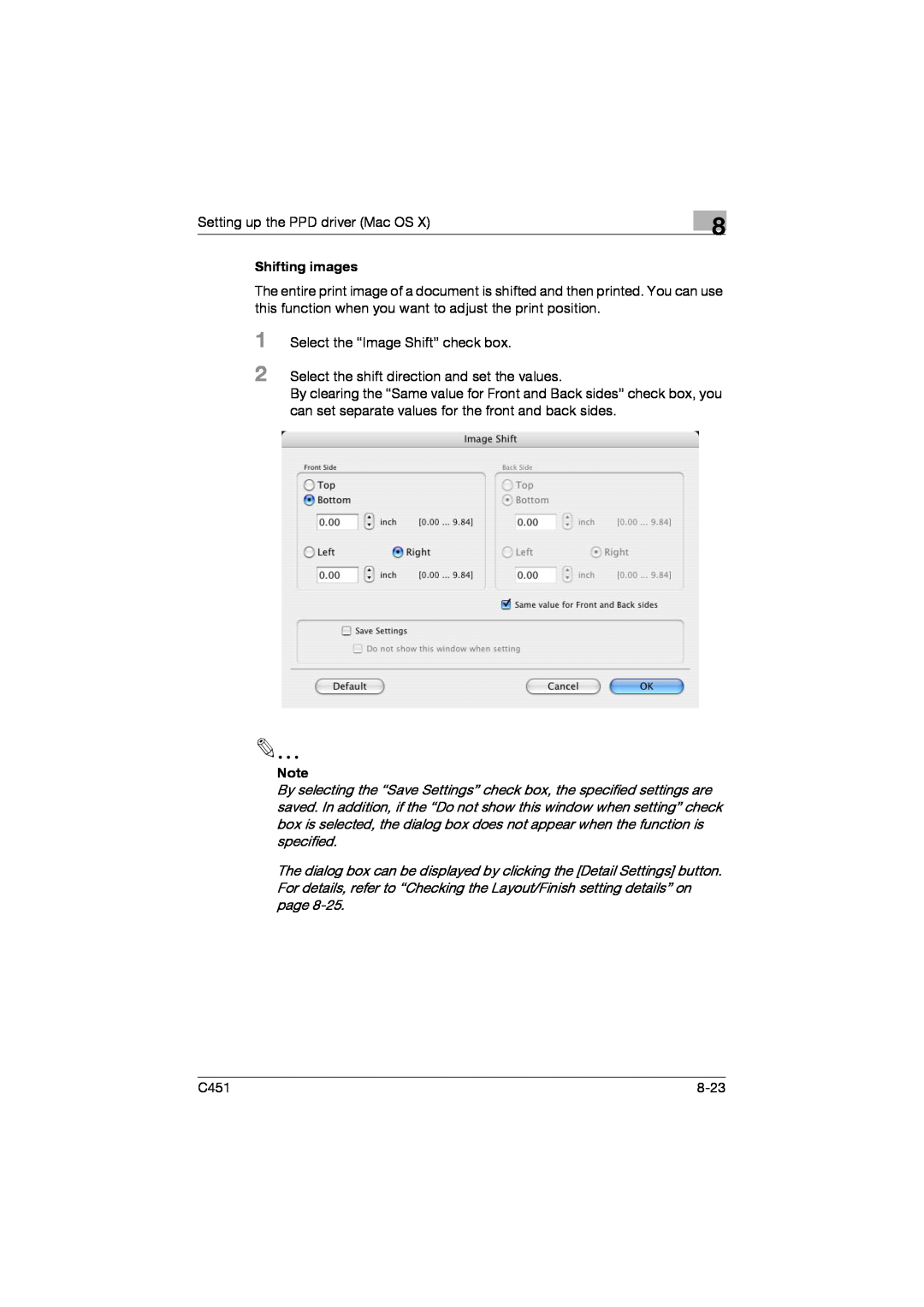 Konica Minolta C451 manual Setting up the PPD driver Mac OS 