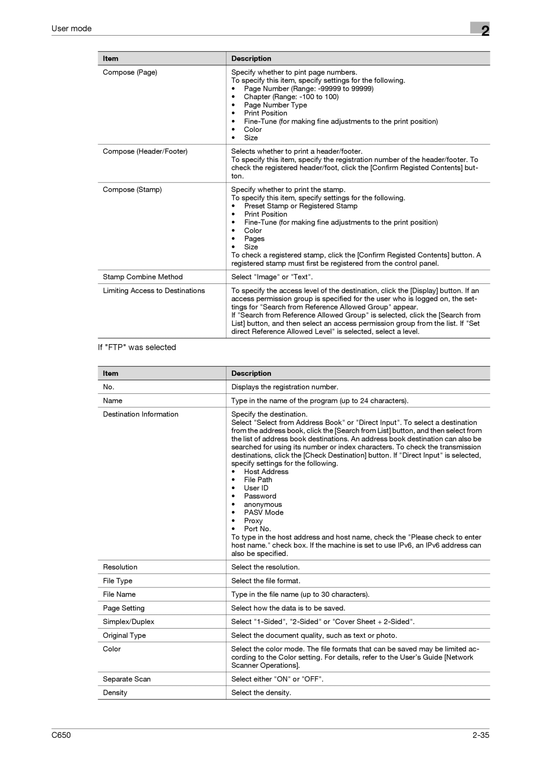 Konica Minolta C650 manual Also be specified 