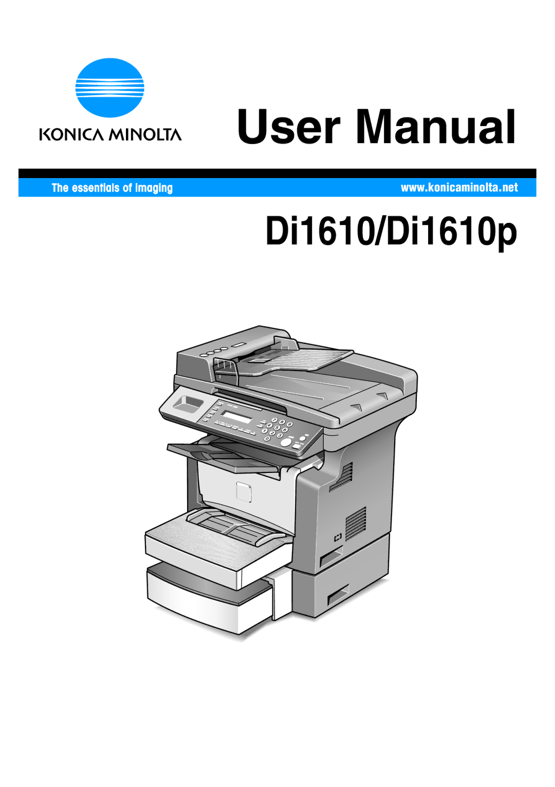 Konica Minolta user manual Di1610/Di1610p 