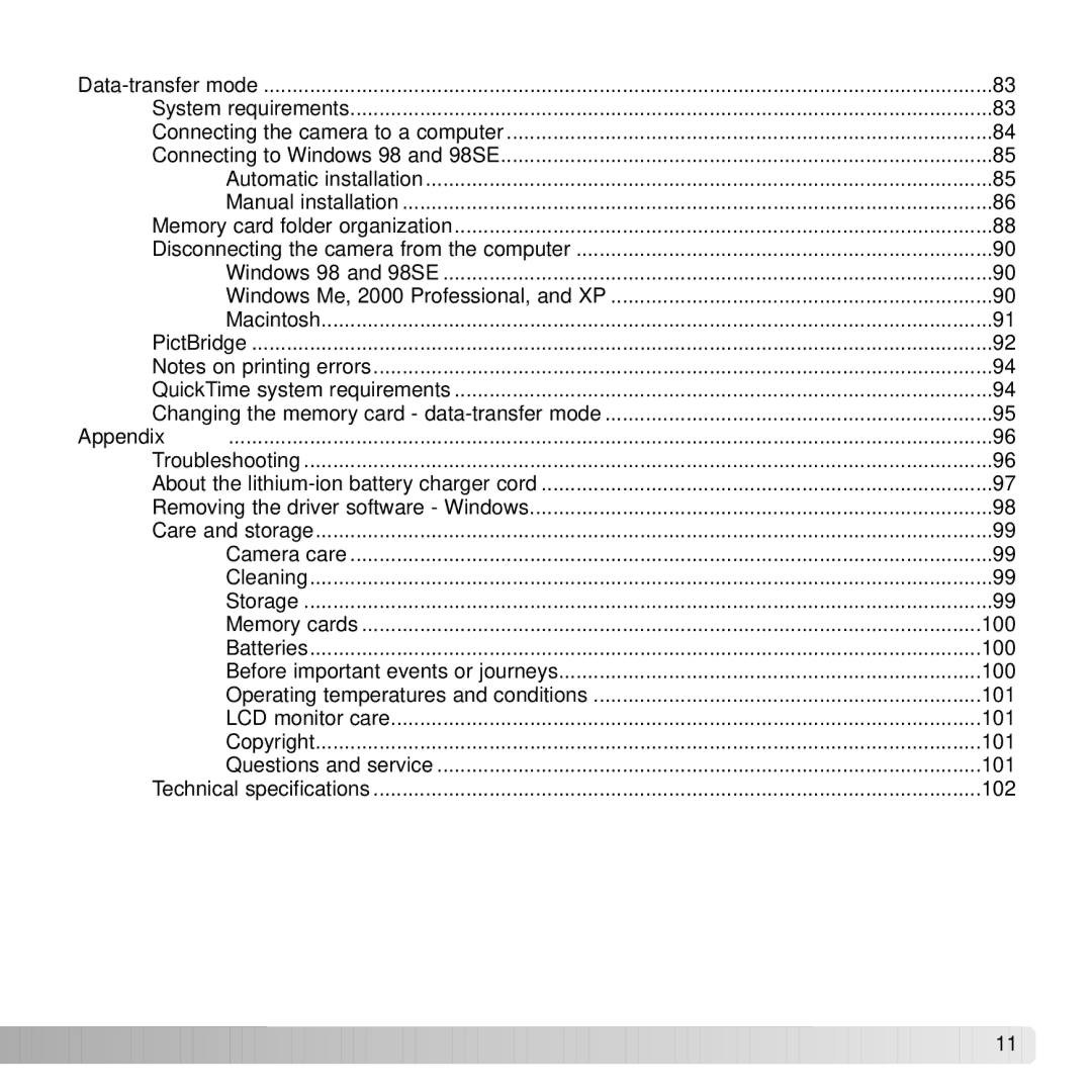 Konica Minolta DiMAGE G600 instruction manual Data-transfer mode 