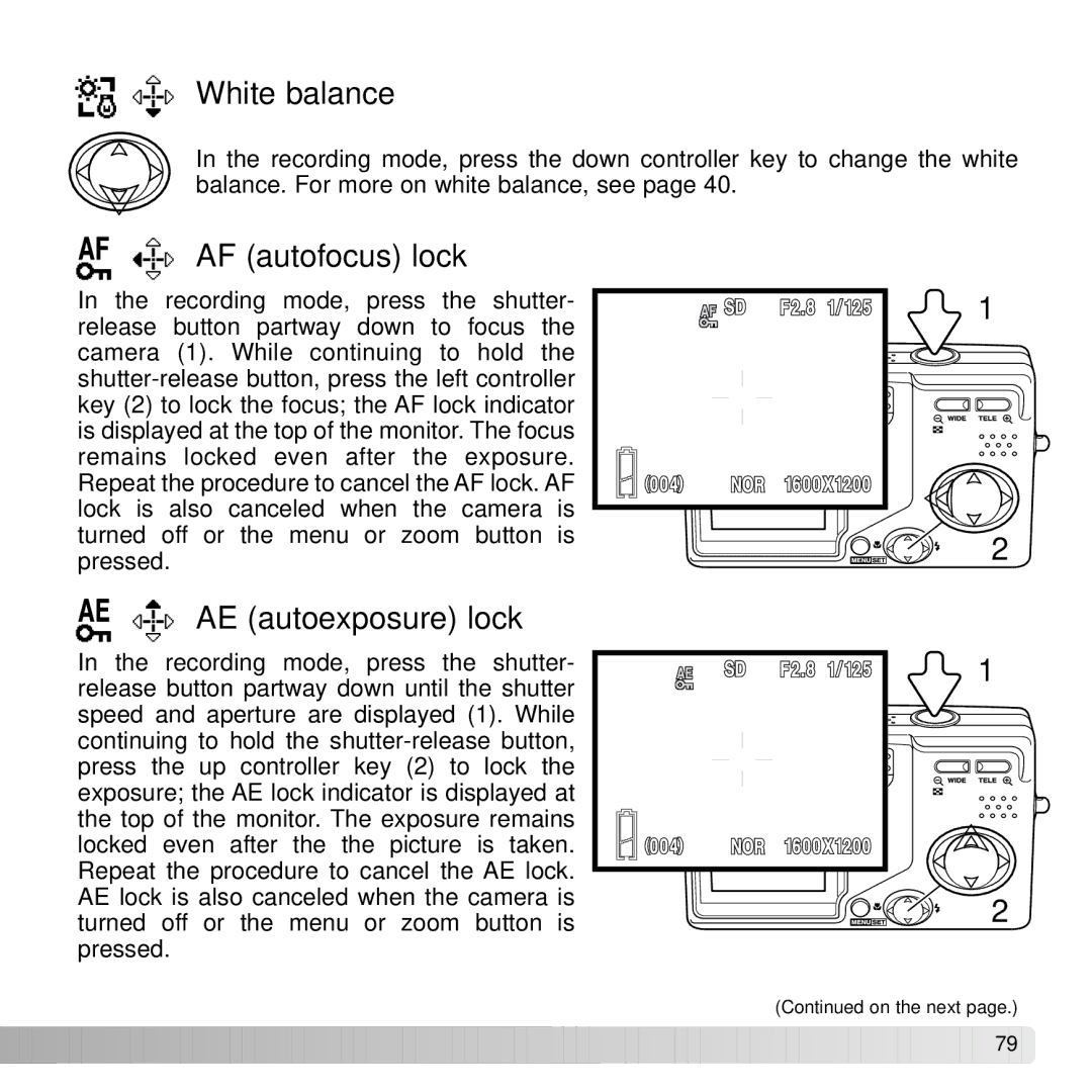 Konica Minolta DiMAGE G600 instruction manual White balance 