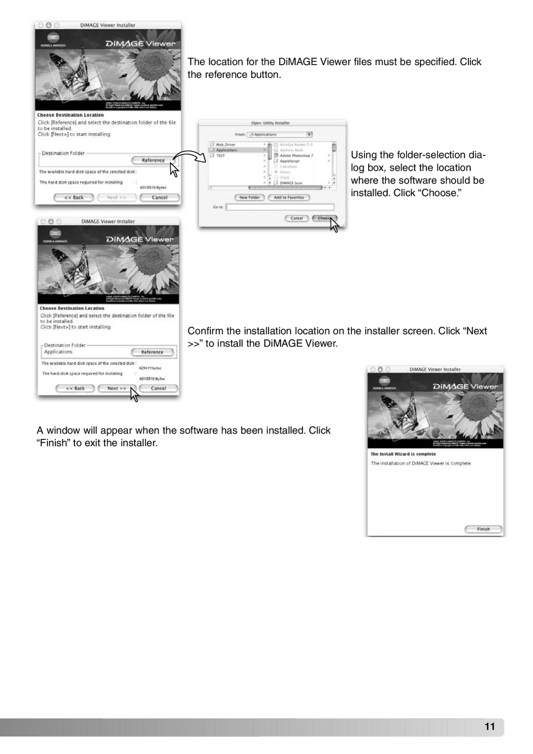 Konica Minolta DiMAGE Viewer instruction manual 