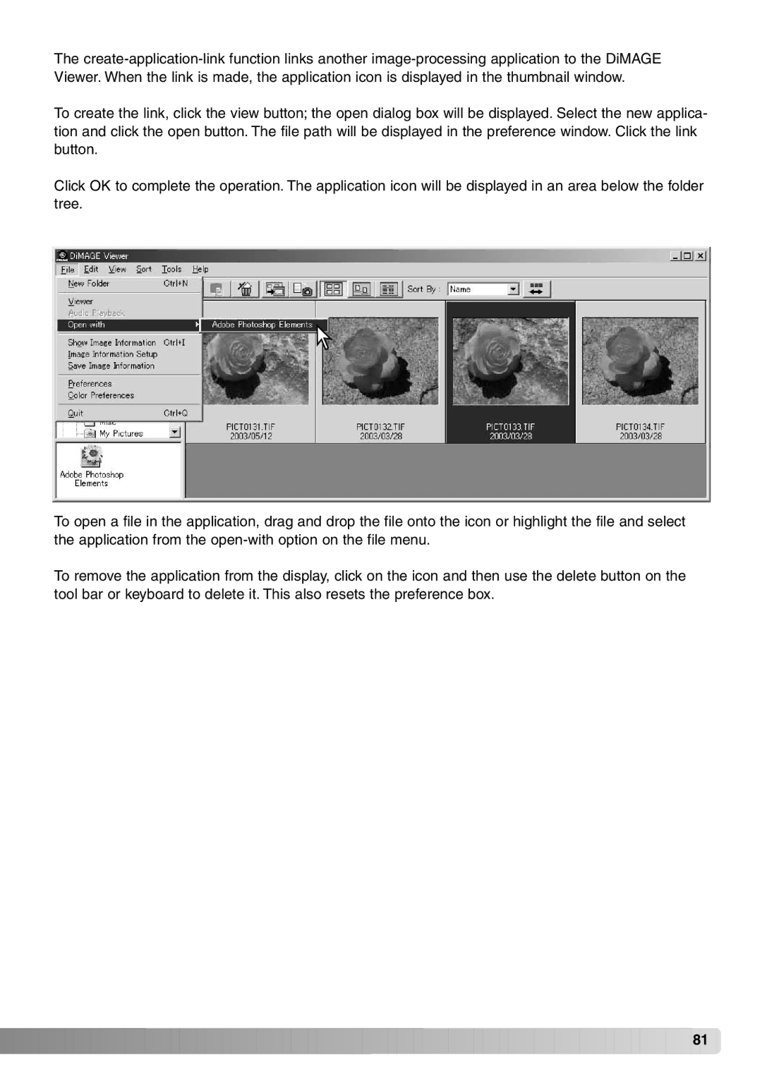 Konica Minolta DiMAGE Viewer instruction manual 