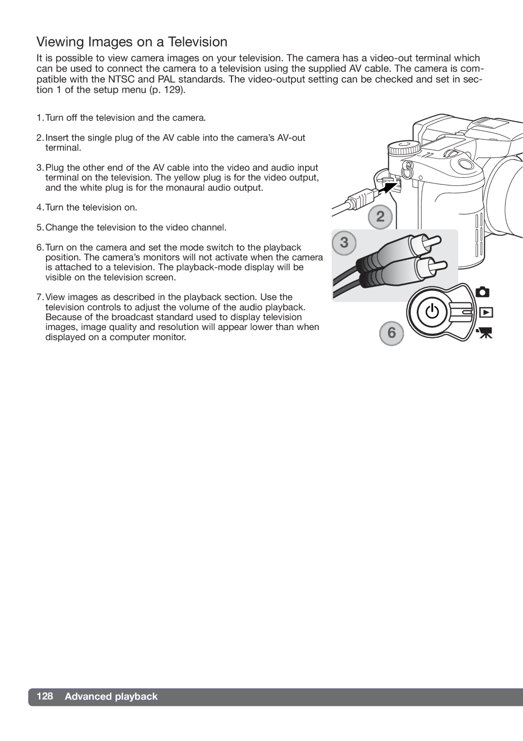 Konica Minolta DiMAGE_A2 instruction manual Viewing Images on a Television 