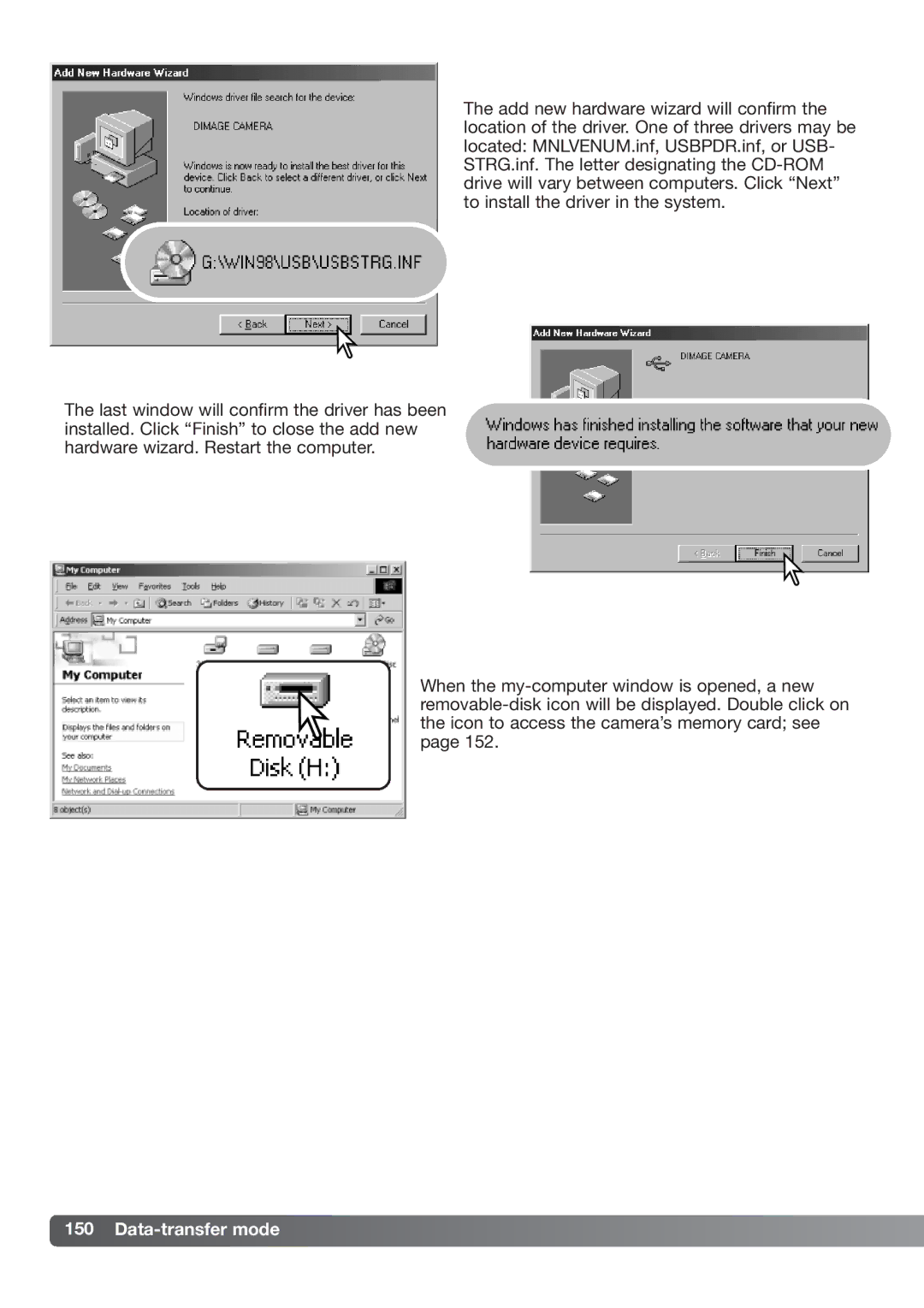 Konica Minolta DiMAGE_A2 instruction manual Data-transfer mode 