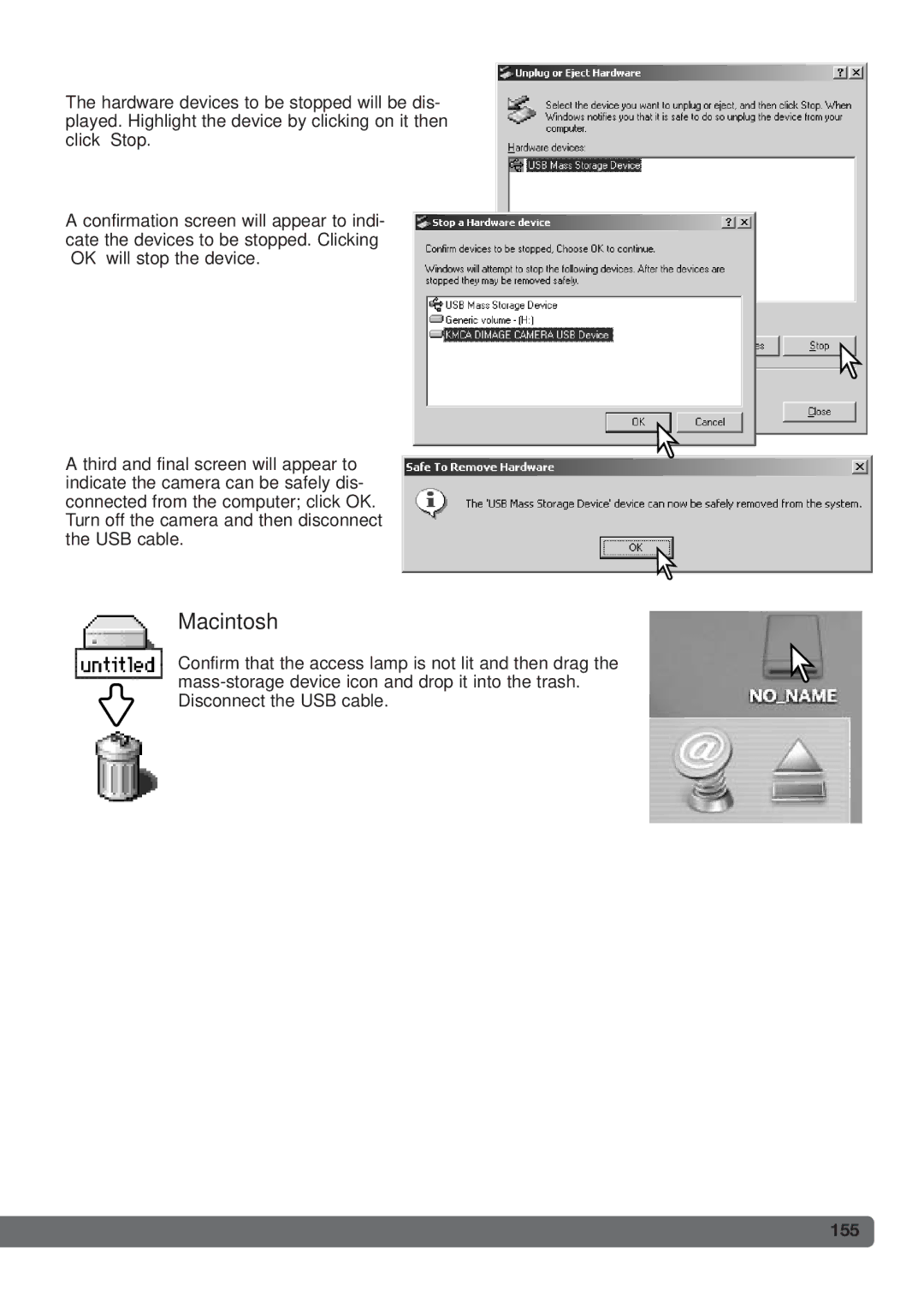 Konica Minolta DiMAGE_A2 instruction manual Macintosh, 155 