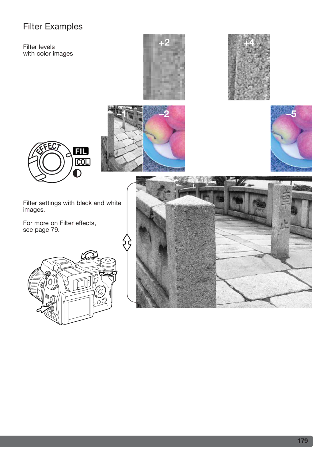 Konica Minolta DiMAGE_A2 instruction manual Filter Examples, 179 