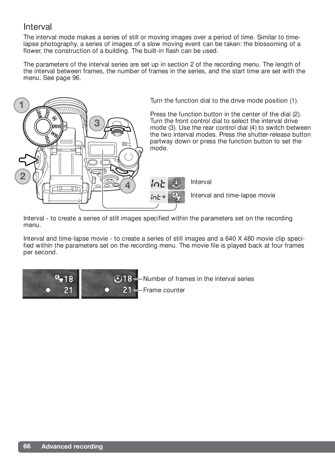 Konica Minolta DiMAGE_A2 instruction manual Interval 