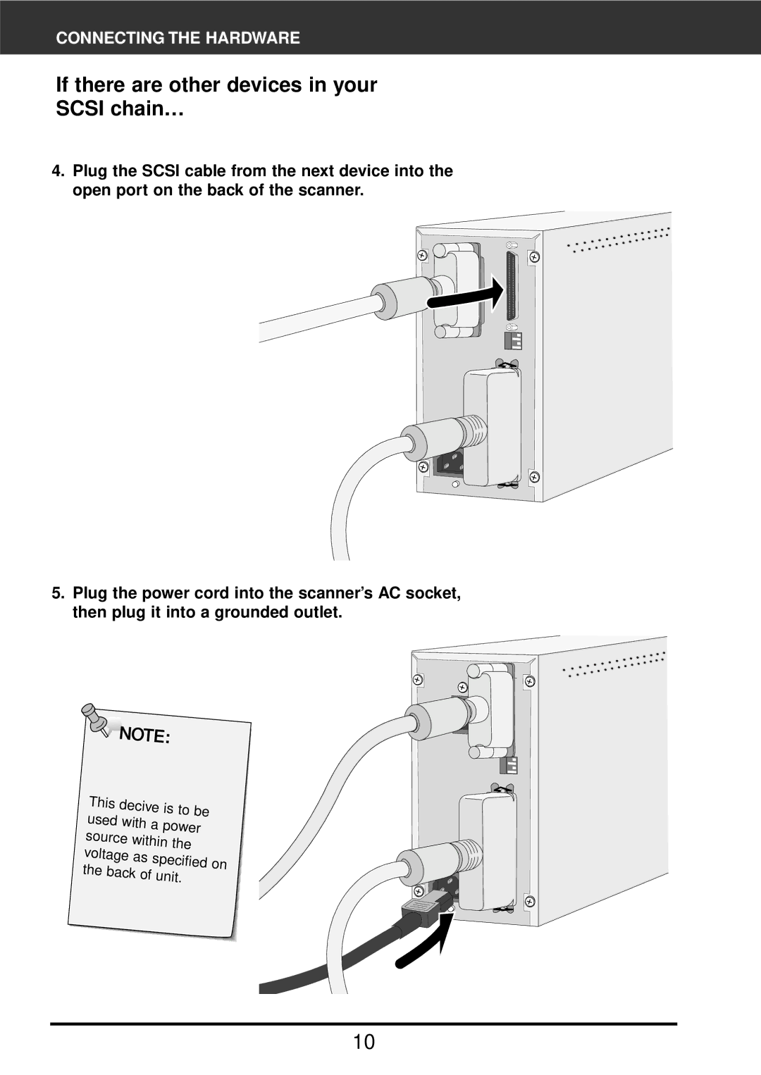 Konica Minolta F-2900 instruction manual If there are other devices in your Scsi chain… 