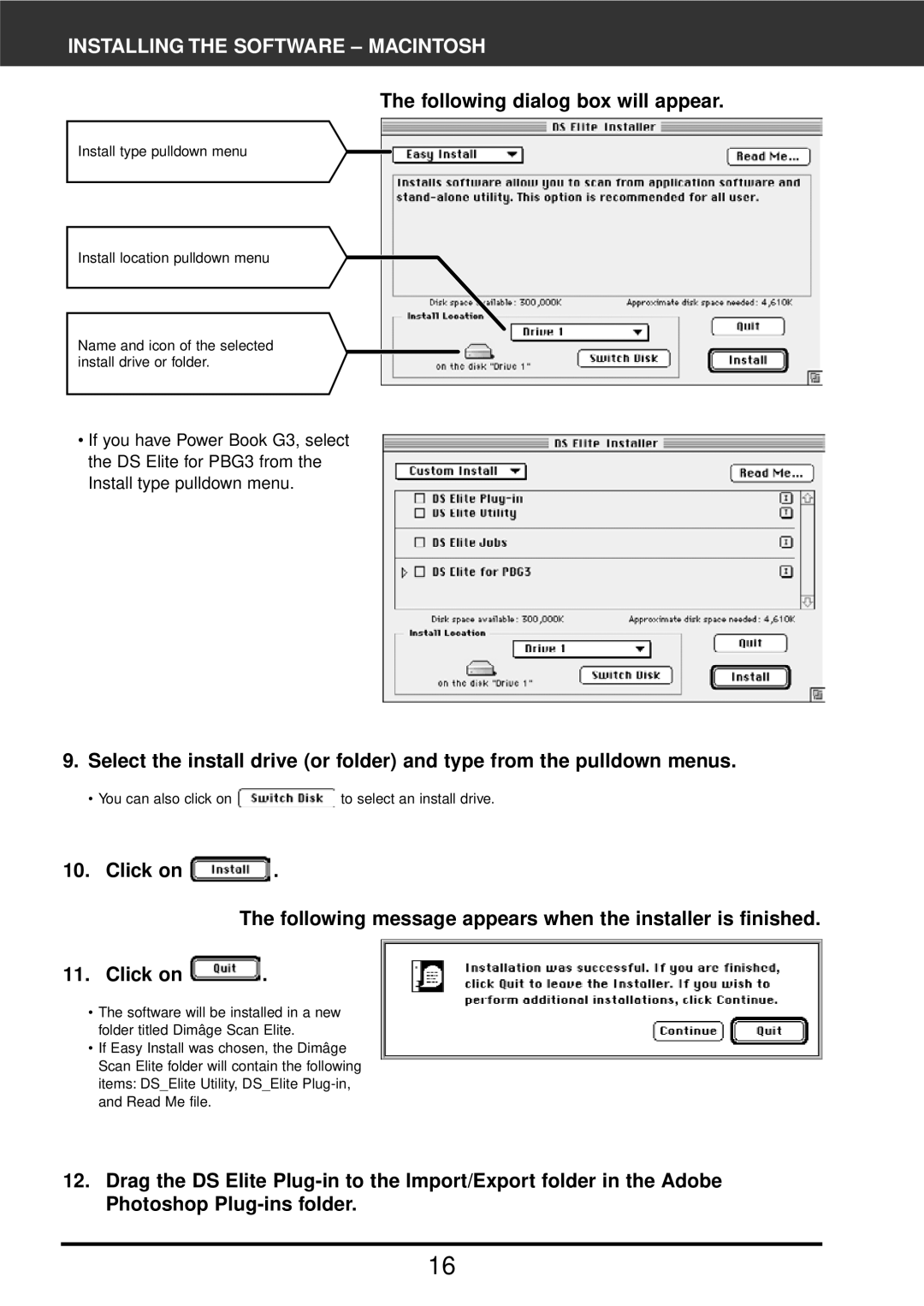 Konica Minolta F-2900 instruction manual You can also click on to select an install drive 