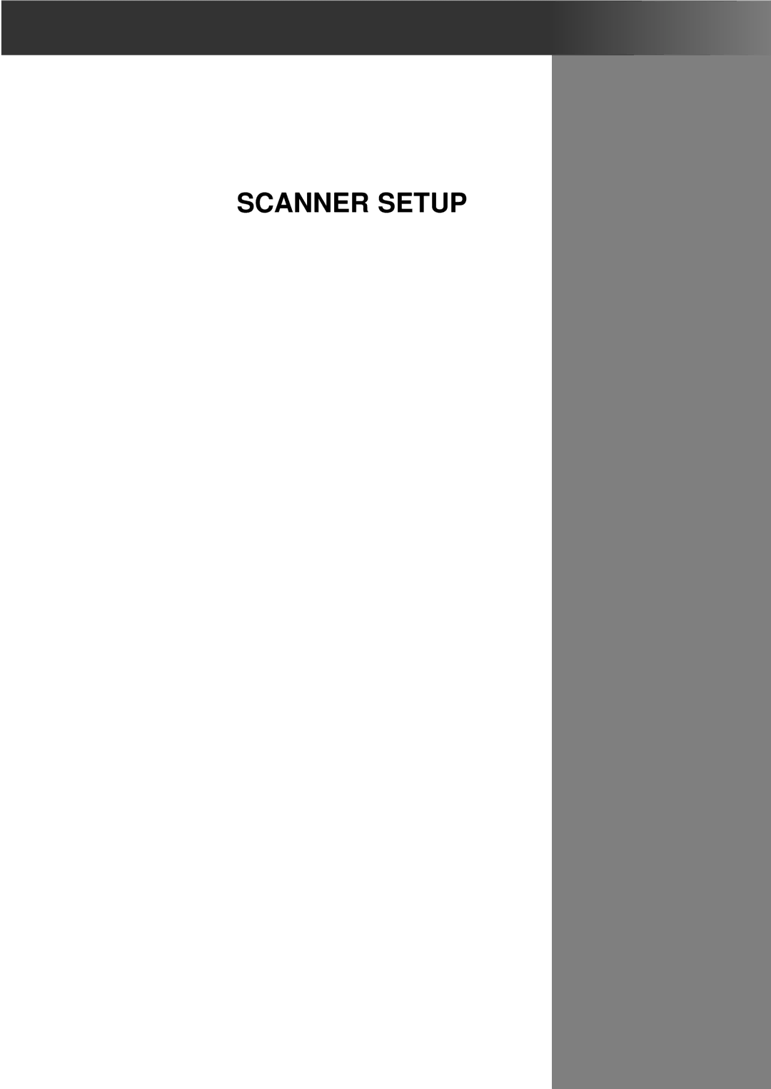 Konica Minolta F-2900 instruction manual Scanner Setup 