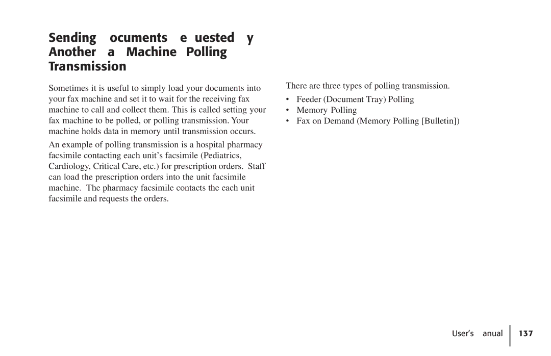 Konica Minolta Fax 9930 user manual User’s Manual 