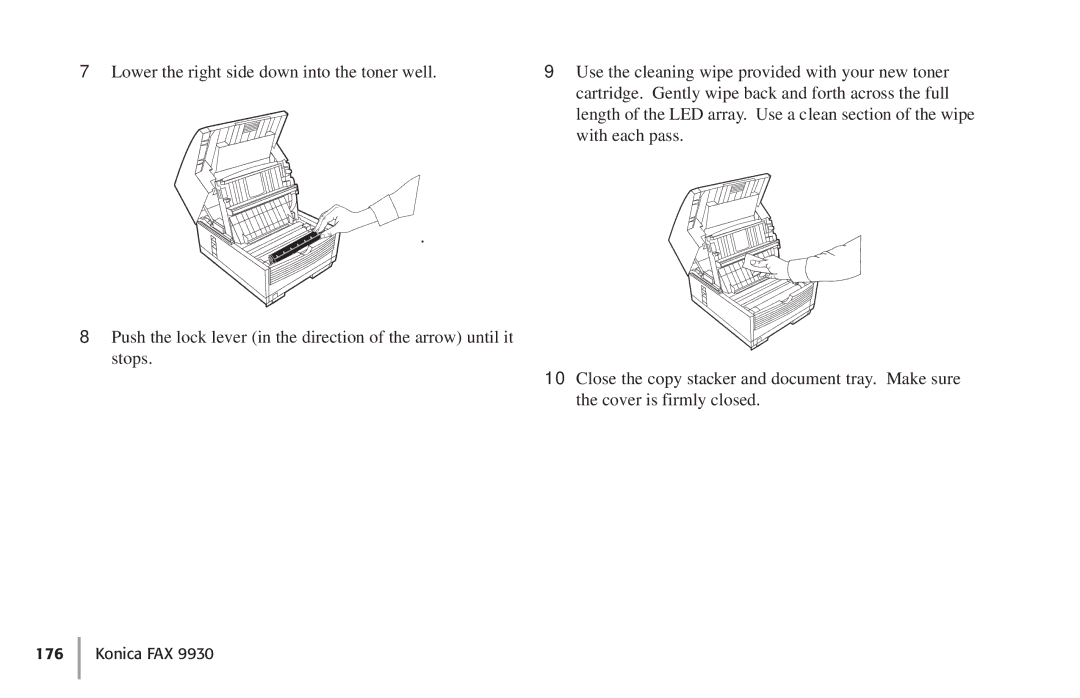 Konica Minolta Fax 9930 user manual Konica FAX 