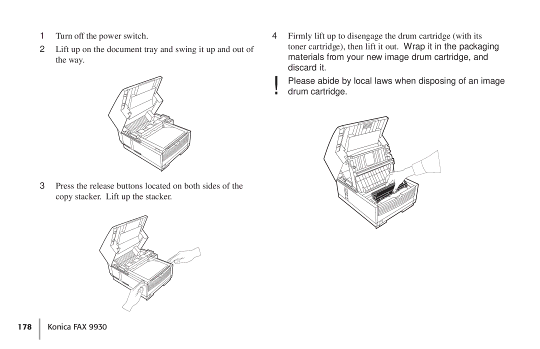 Konica Minolta Fax 9930 user manual Konica FAX 