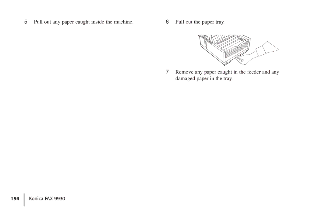 Konica Minolta Fax 9930 user manual Konica FAX 