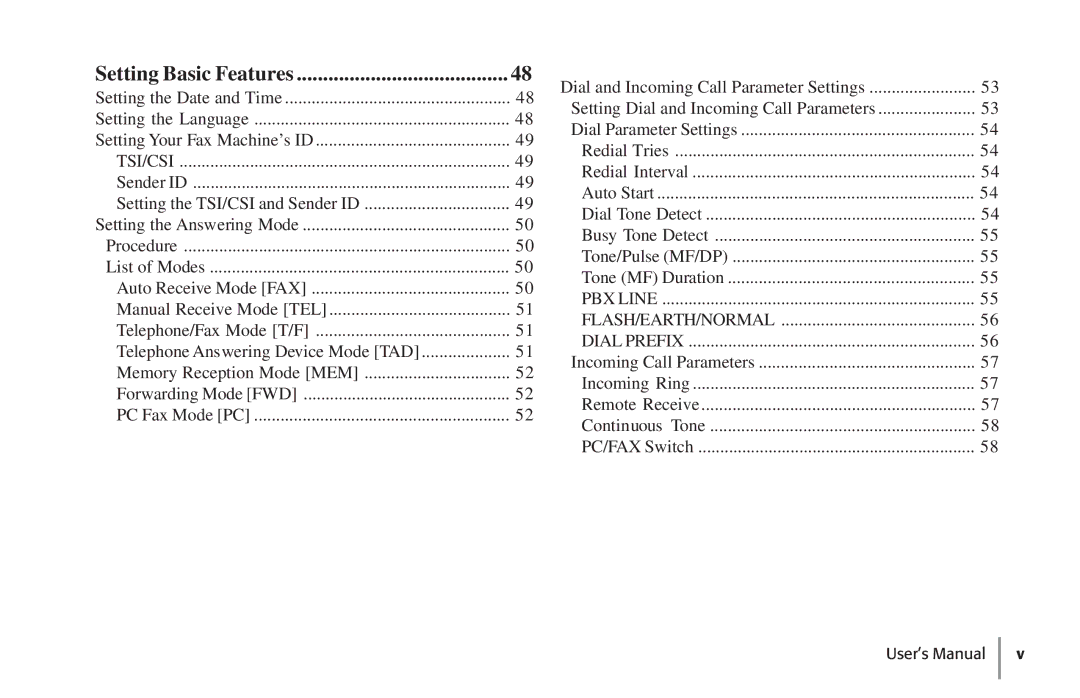 Konica Minolta Fax 9930 user manual Setting Basic Features 