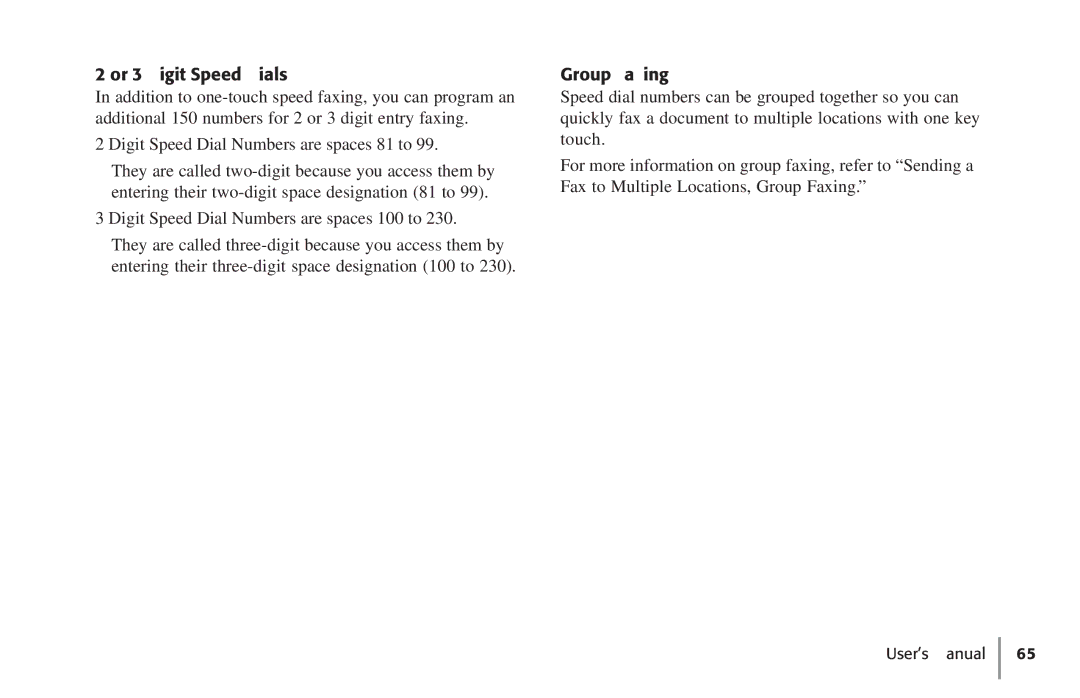 Konica Minolta Fax 9930 user manual Or 3 Digit Speed Dials, Group Faxing 