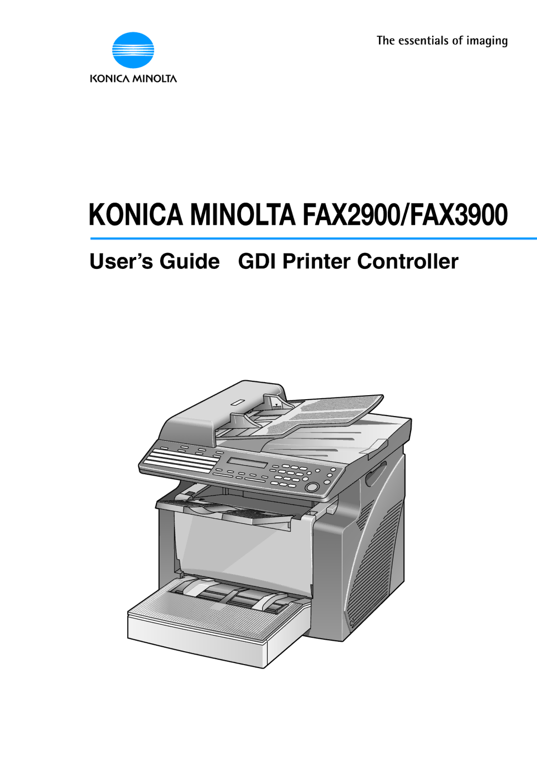 Konica Minolta manual Konica Minolta FAX2900/FAX3900 