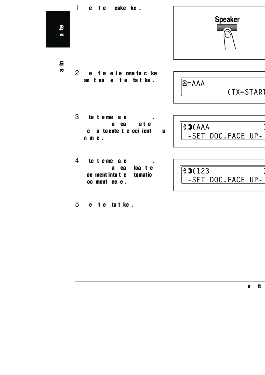 Konica Minolta (FX-3) manual To fax using chain dial 