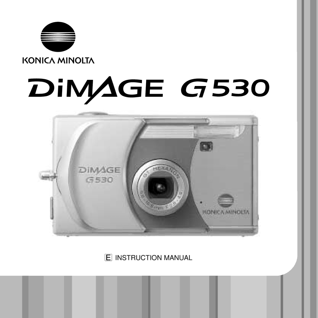 Konica Minolta G530 instruction manual 