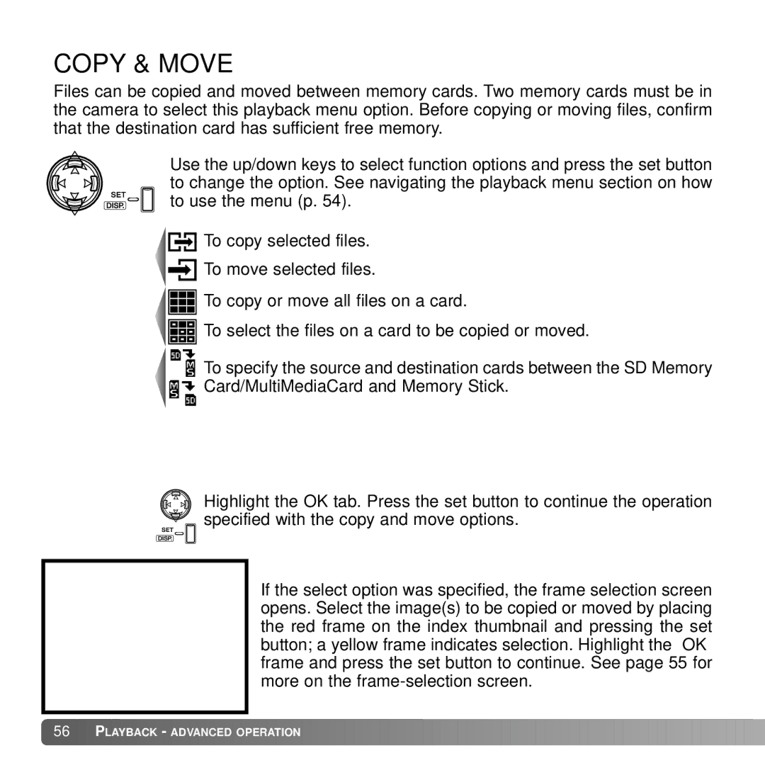 Konica Minolta G530 instruction manual Copy & Move 