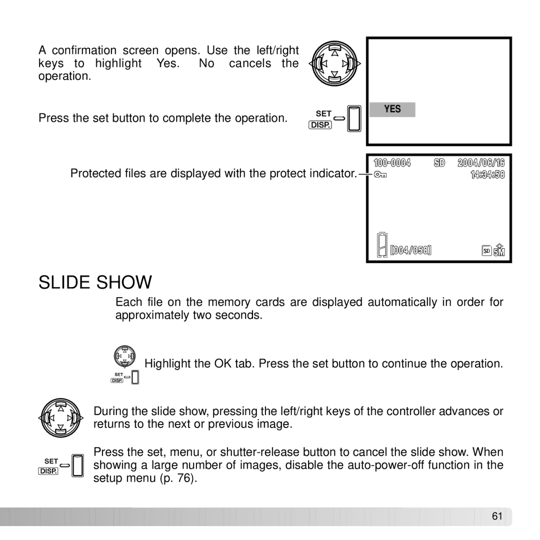 Konica Minolta G530 instruction manual Slide Show 