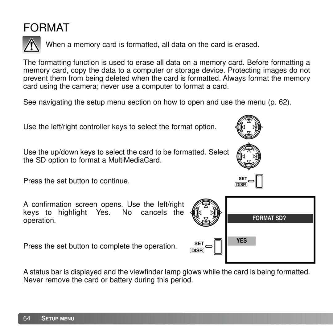 Konica Minolta G530 instruction manual Format 