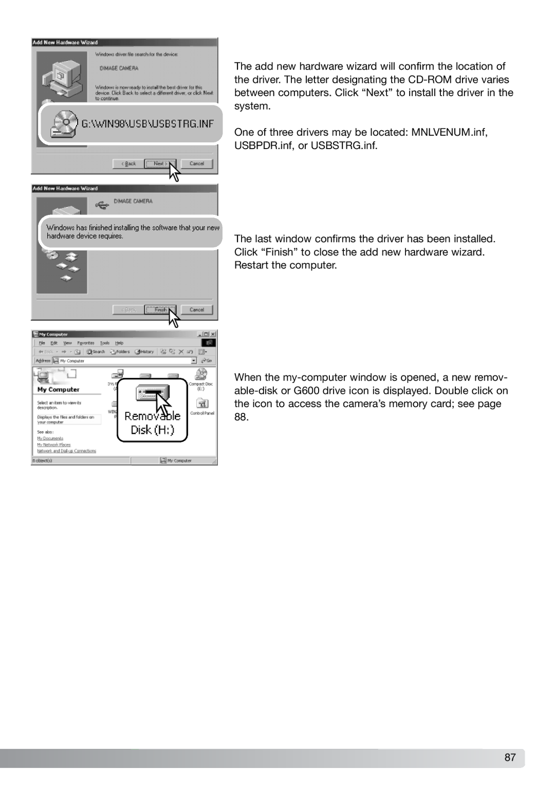 Konica Minolta G600 instruction manual 