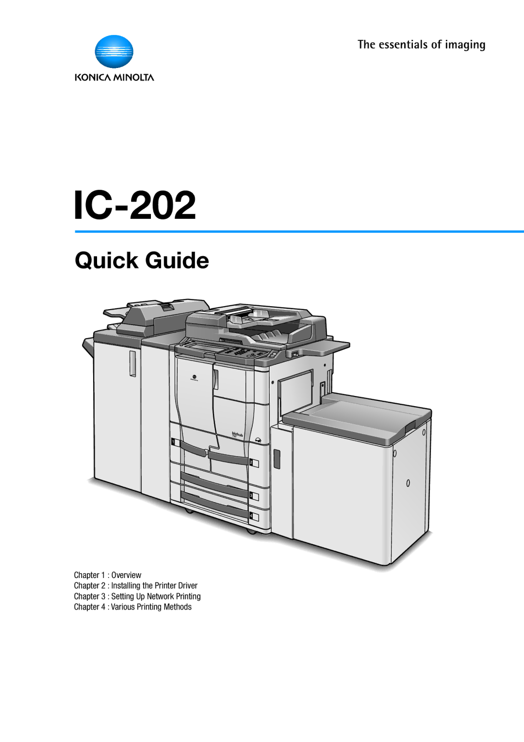 Konica Minolta IC-202 manual 