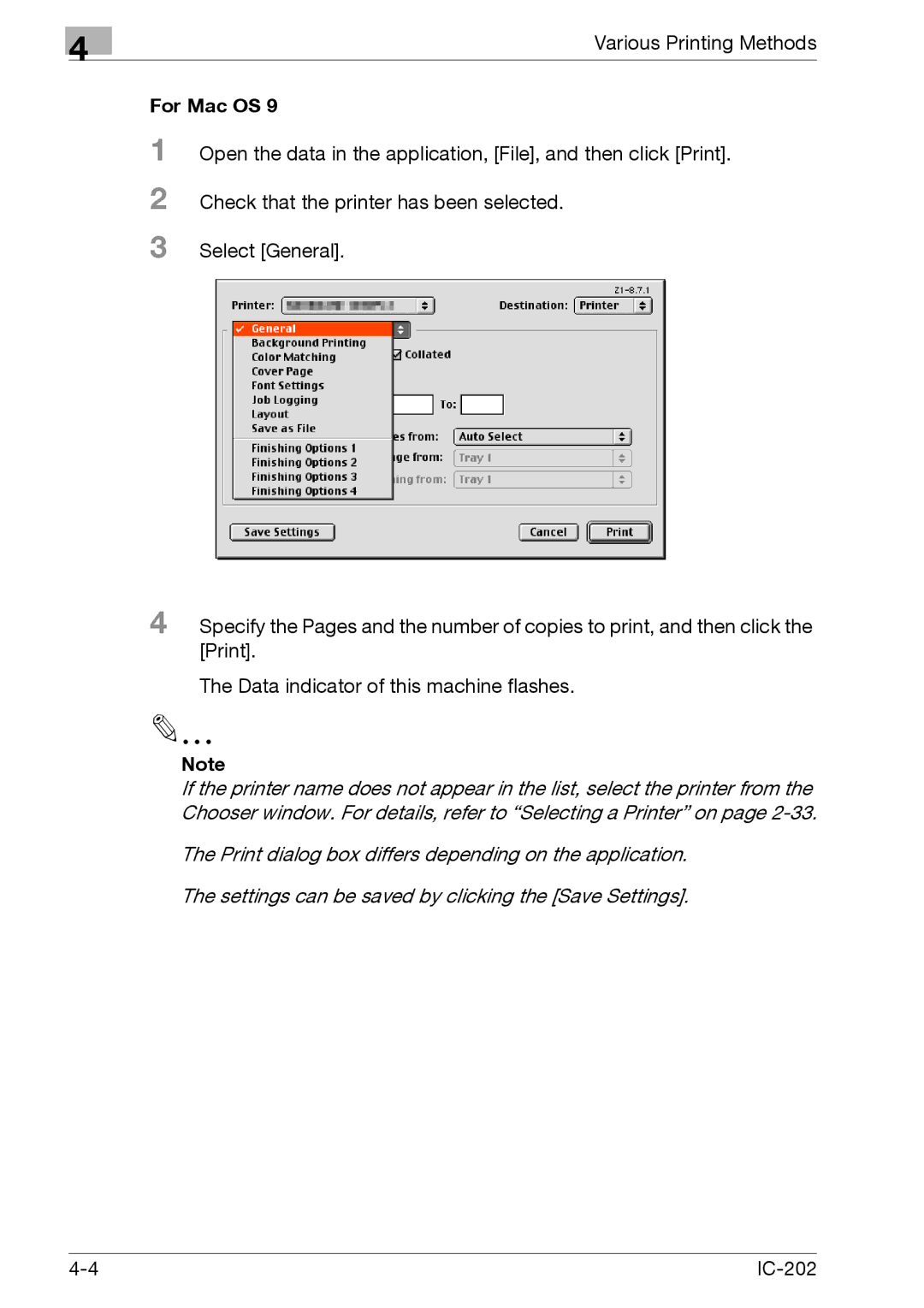 Konica Minolta IC-202 manual For Mac OS 