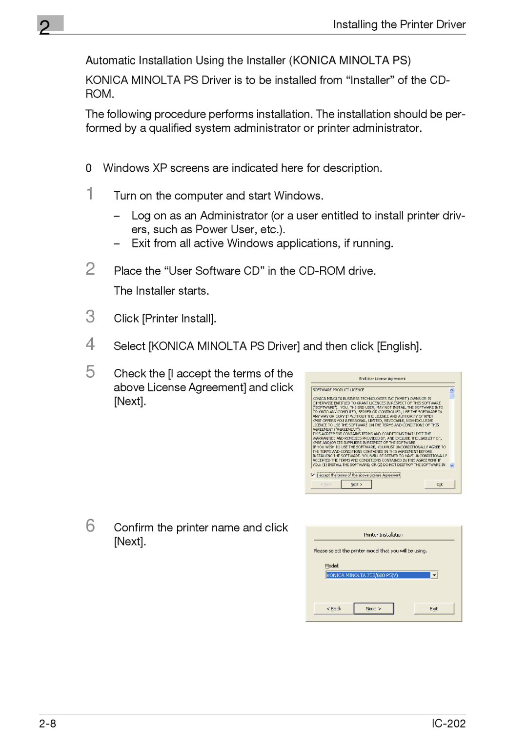 Konica Minolta IC-202 manual 