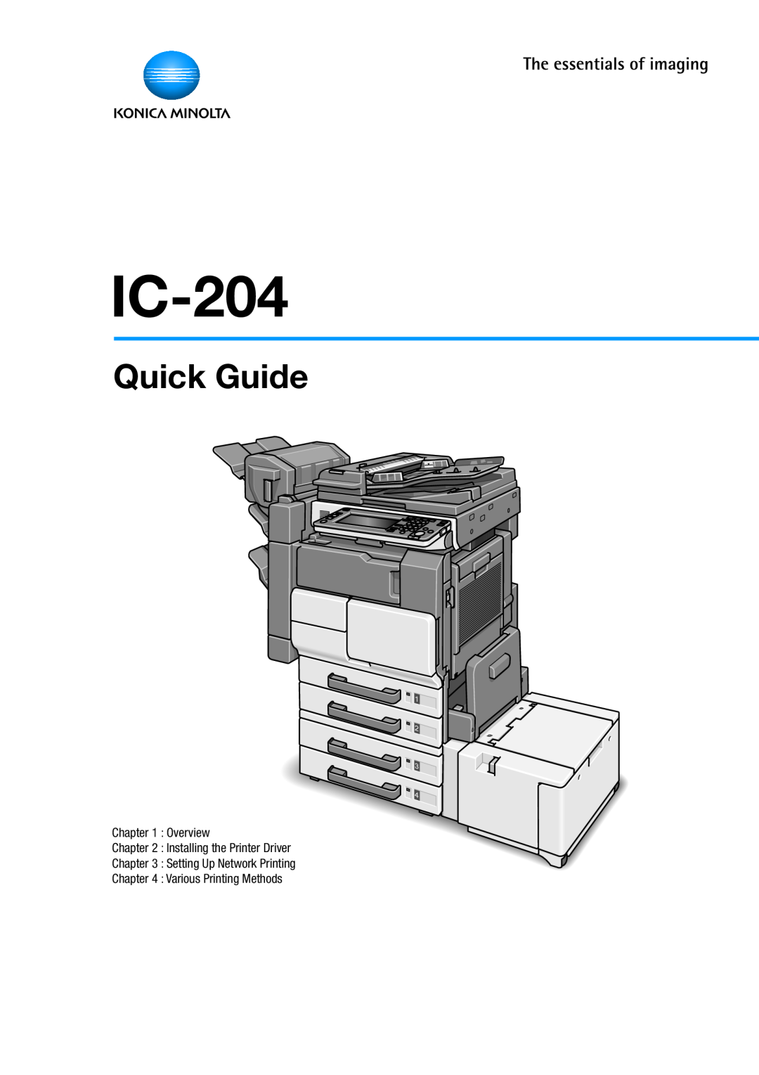 Konica Minolta IC-204 manual Quick Guide 