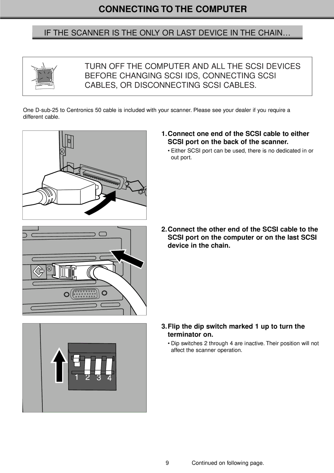 Konica Minolta II manual Connecting to the Computer 