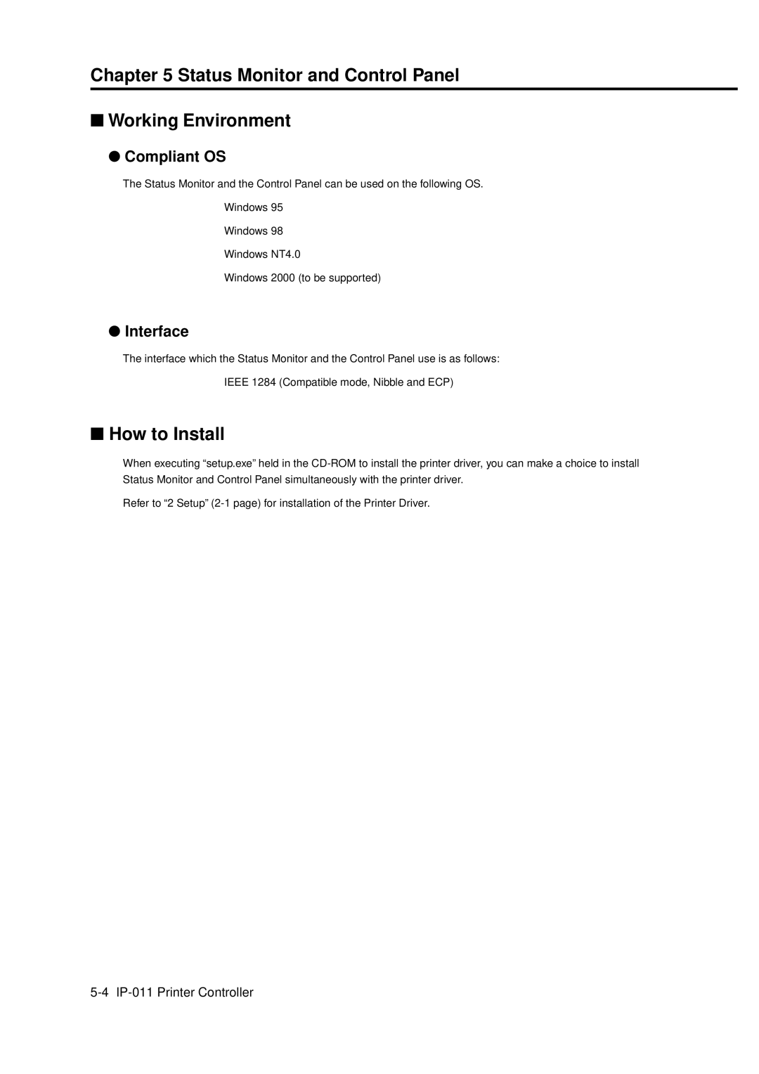 Konica Minolta IP-011 manual Status Monitor and Control Panel Working Environment, How to Install 