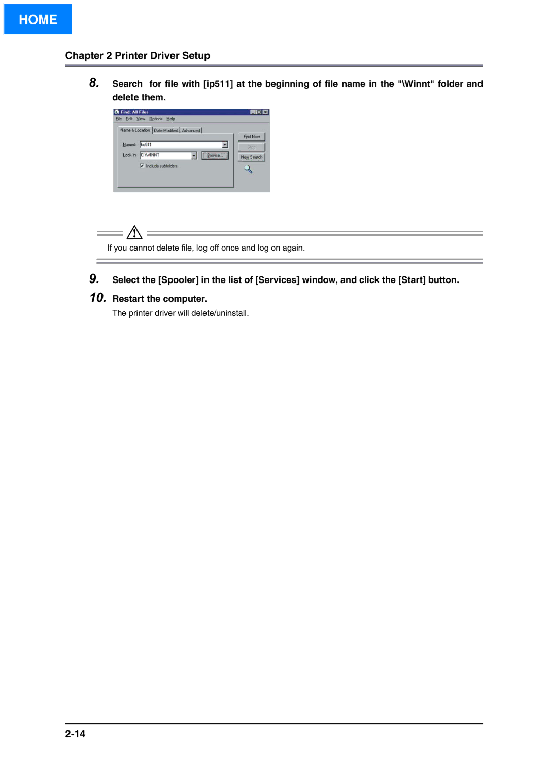 Konica Minolta IP-511 manual If you cannot delete file, log off once and log on again 