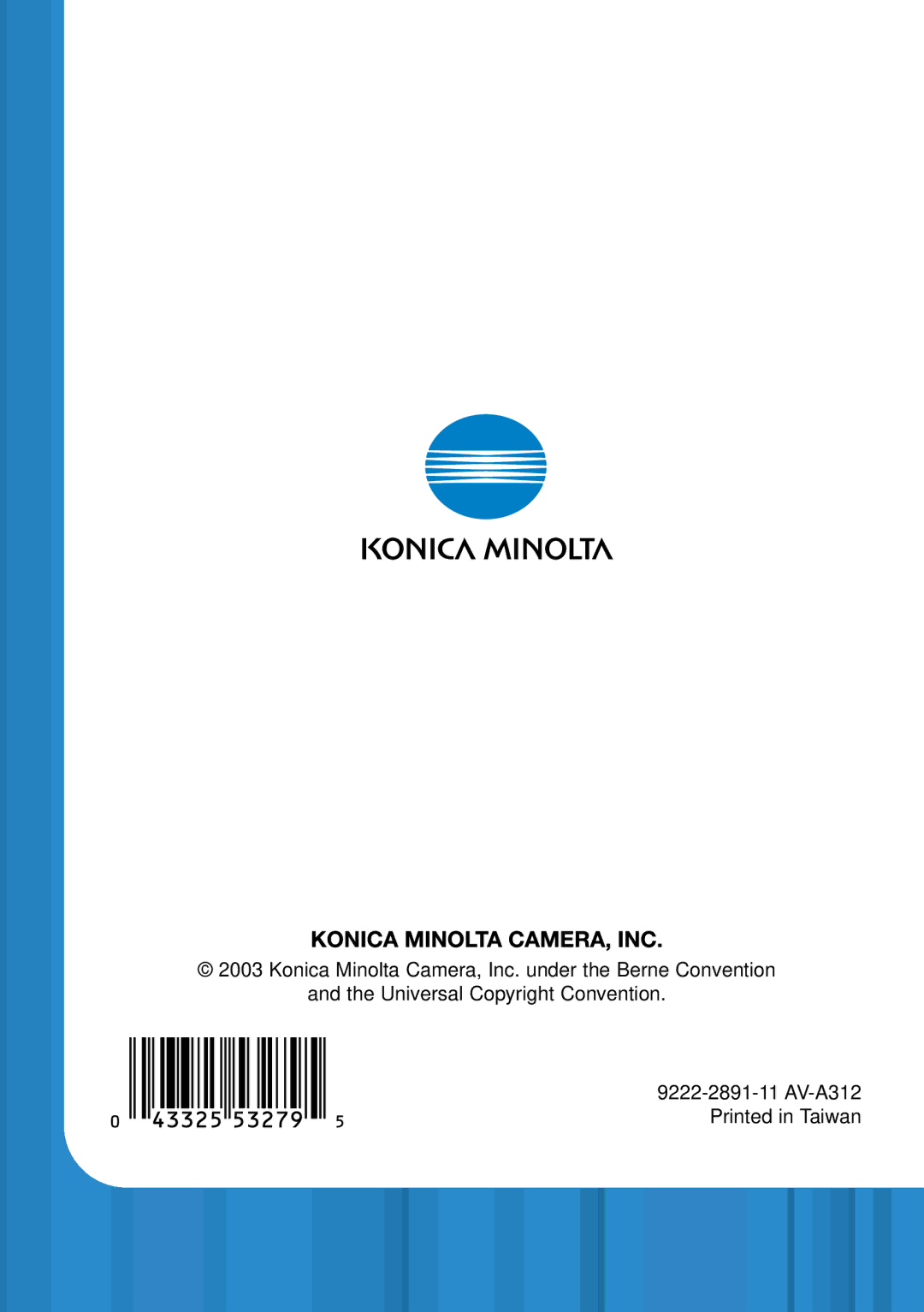 Konica Minolta IV instruction manual 