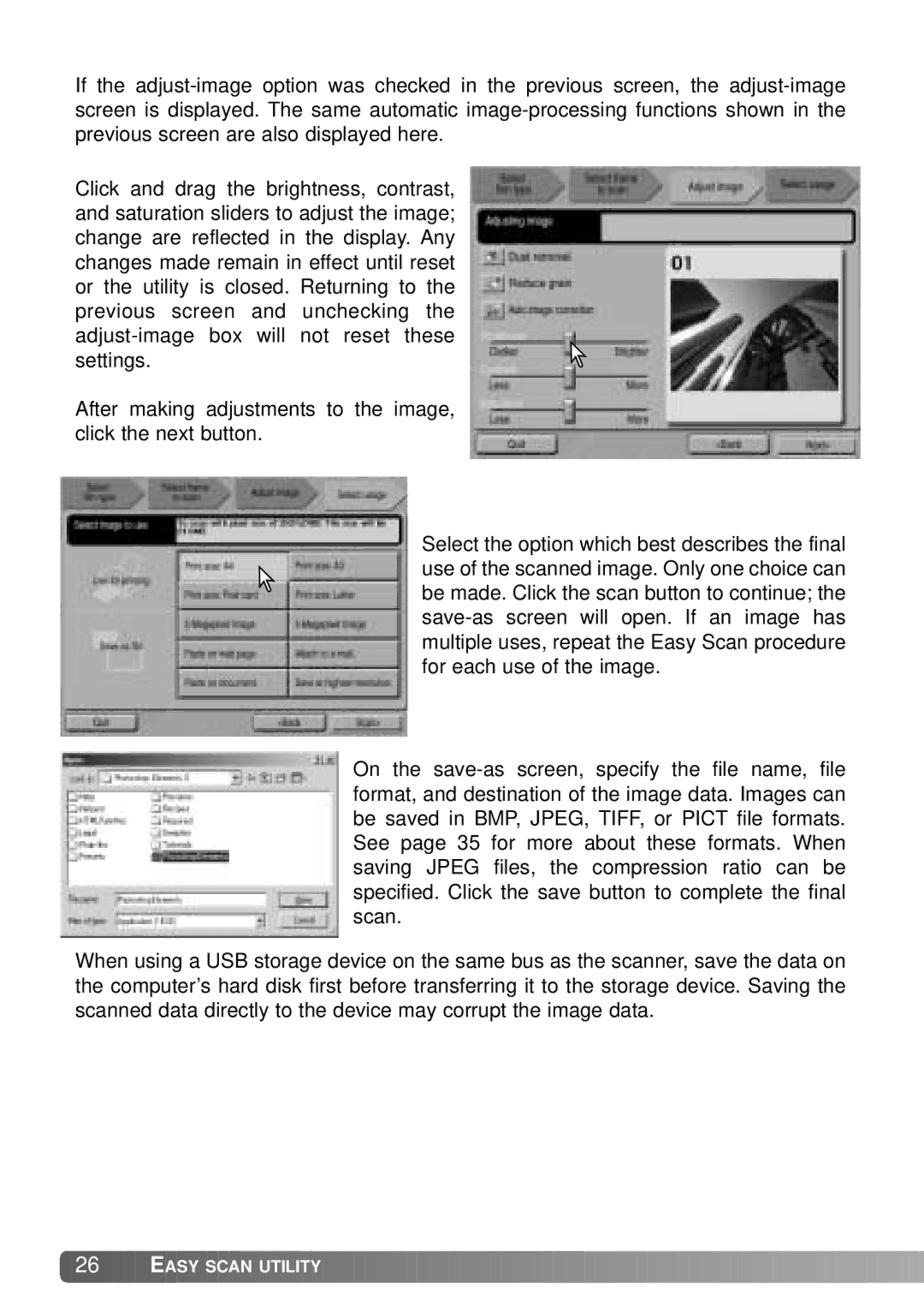 Konica Minolta IV instruction manual Easy Scan Utility 