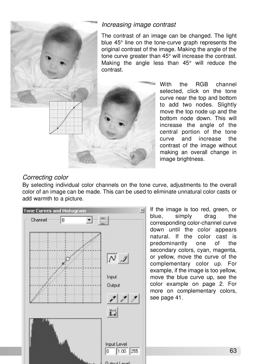 Konica Minolta IV instruction manual Increasing image contrast 