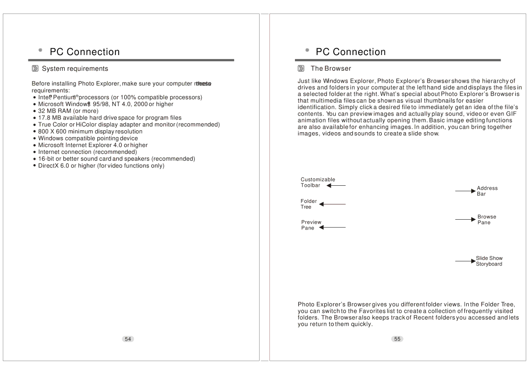 Konica Minolta KD-30M user manual System requirements, Browser 