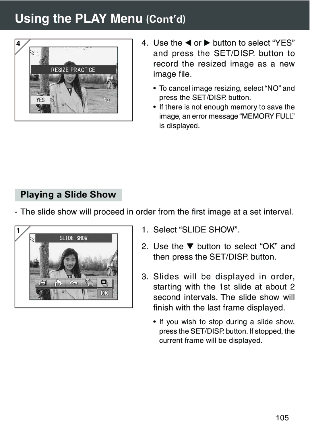 Konica Minolta KD-420Z user manual Playing a Slide Show 