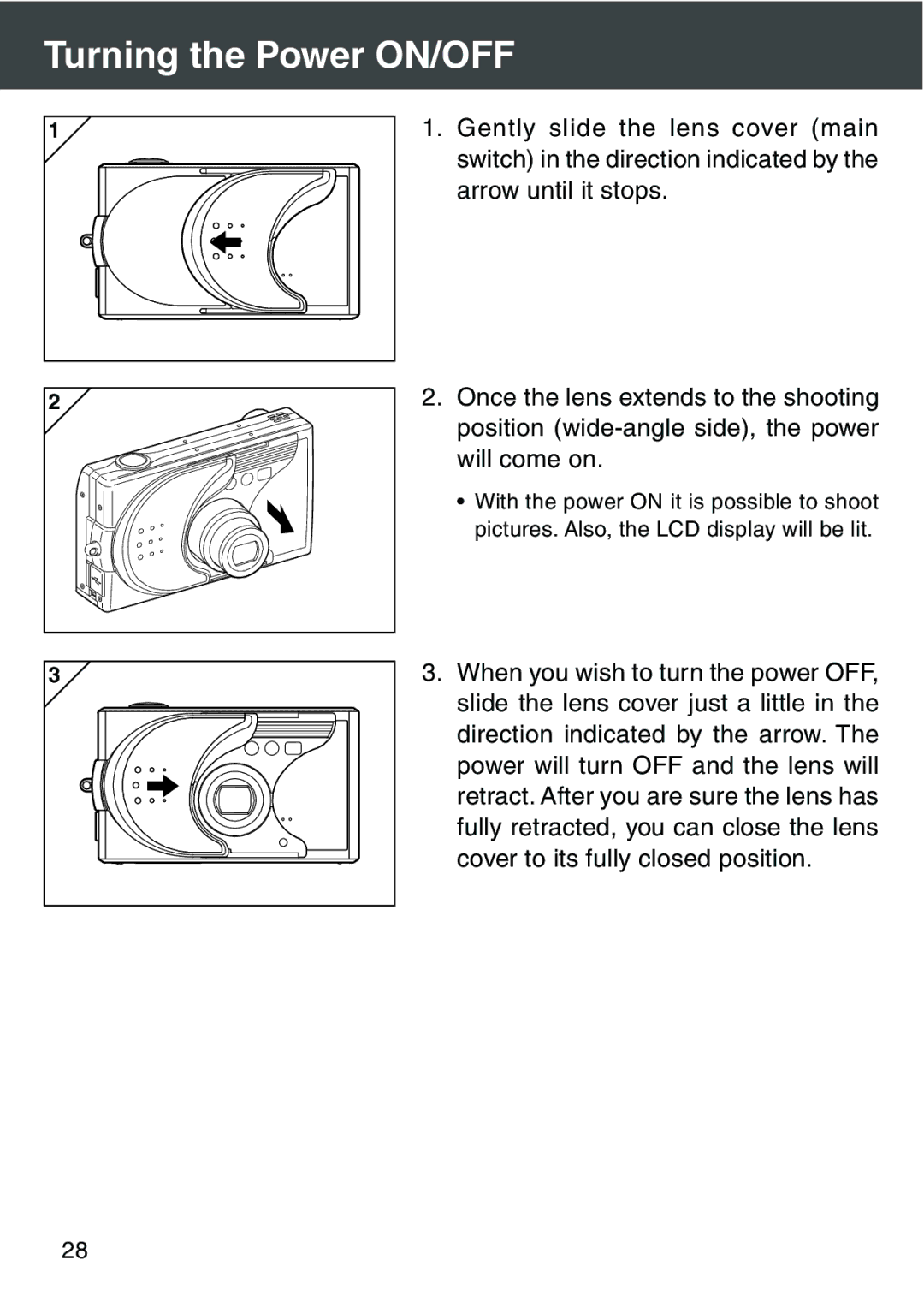 Konica Minolta KD-420Z user manual Turning the Power ON/OFF 