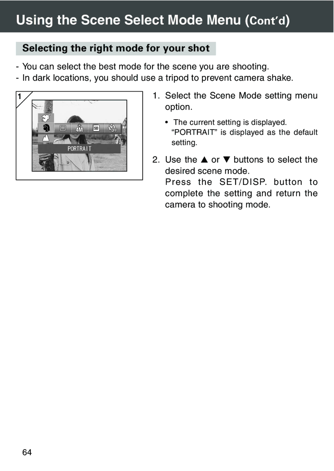 Konica Minolta KD-420Z user manual Selecting the right mode for your shot 